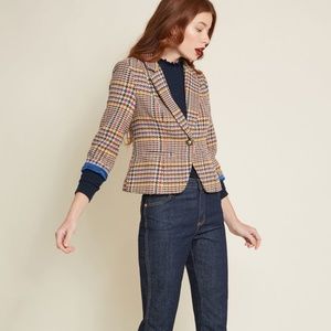 ModCloth Plaid Blazer